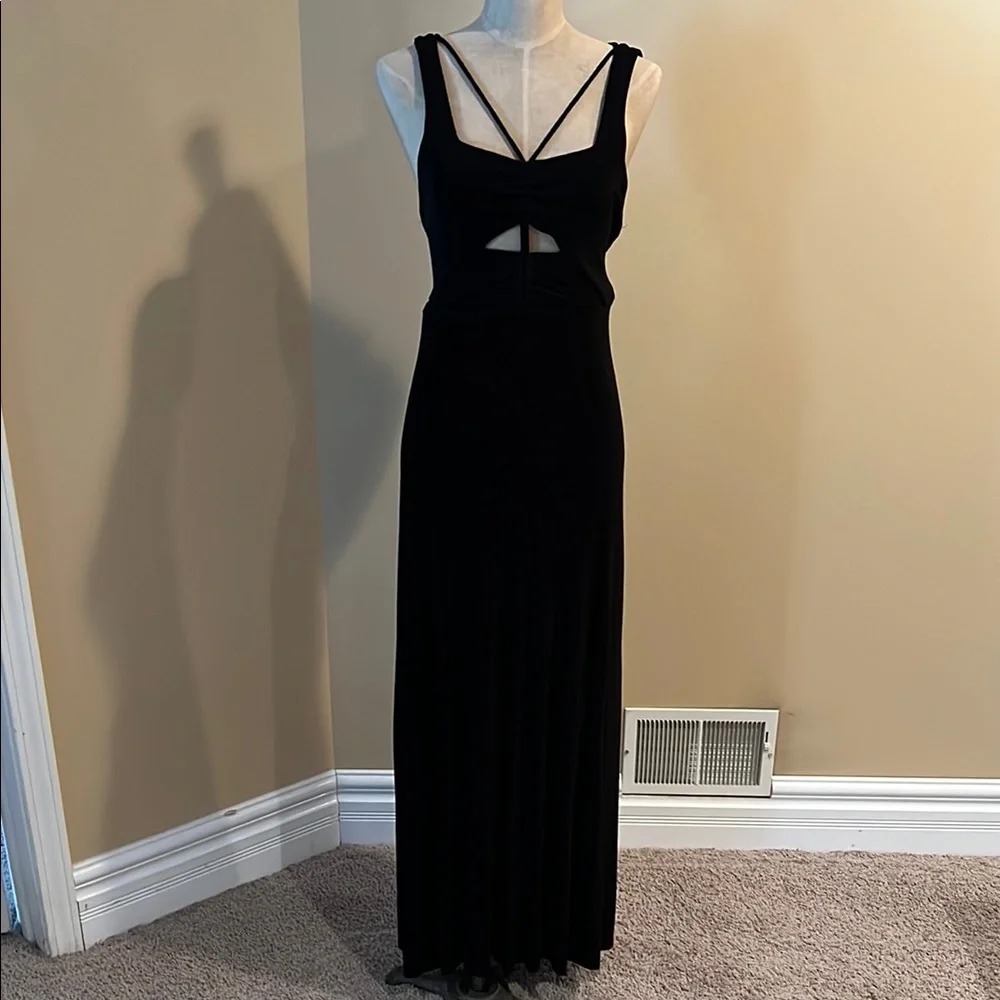 Free People Black Stretch Maxi Dress - Picture 3 of 8